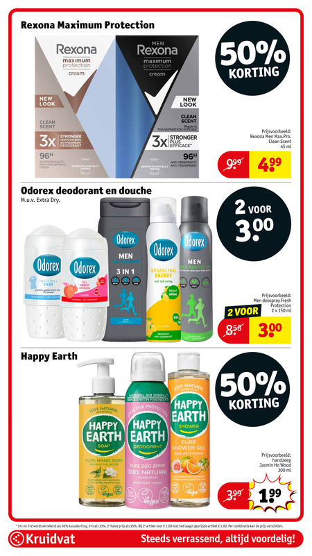 Rexona   deodorant folder aanbieding bij  Kruidvat - details