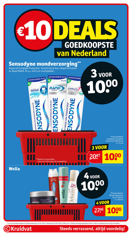 Sensodyne   tandpasta folder aanbieding bij  Kruidvat - details