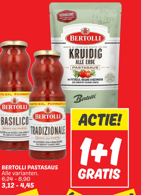 Bertolli   pastasaus folder aanbieding bij  Dekamarkt - details