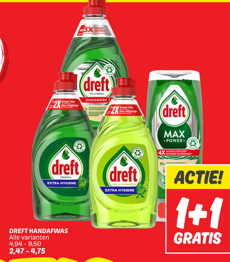 Dreft   afwasmiddel folder aanbieding bij  Dekamarkt - details