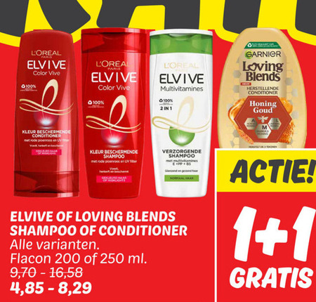 Elvive   shampoo, conditioner folder aanbieding bij  Dekamarkt - details