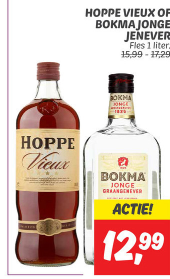 Hoppe   vieux, jenever folder aanbieding bij  Dekamarkt - details