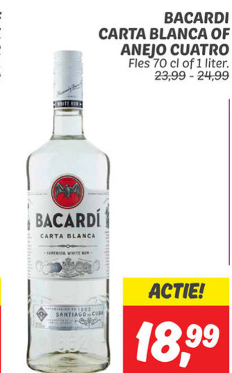 Bacardi   rum folder aanbieding bij  Dekamarkt - details