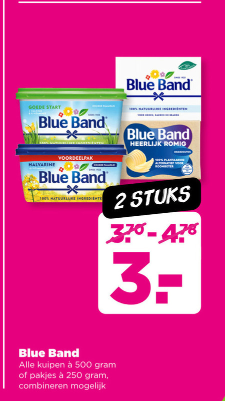 Blue Band   olie en vetten, margarine folder aanbieding bij  Plus - details