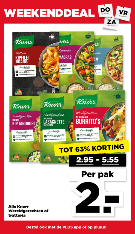 Knorr   maaltijdmix folder aanbieding bij  Plus - details