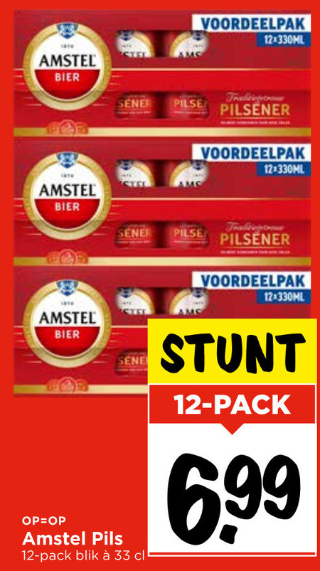 Amstel   blikje bier folder aanbieding bij  Vomar - details