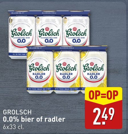 Grolsch   alcoholvrij bier folder aanbieding bij  Aldi - details