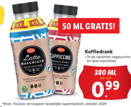 Milbona   ijskoffie folder aanbieding bij  Lidl - details