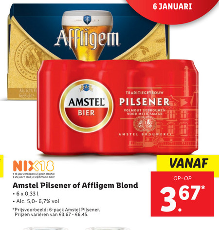 Affligem   speciaalbier, blikje bier folder aanbieding bij  Lidl - details