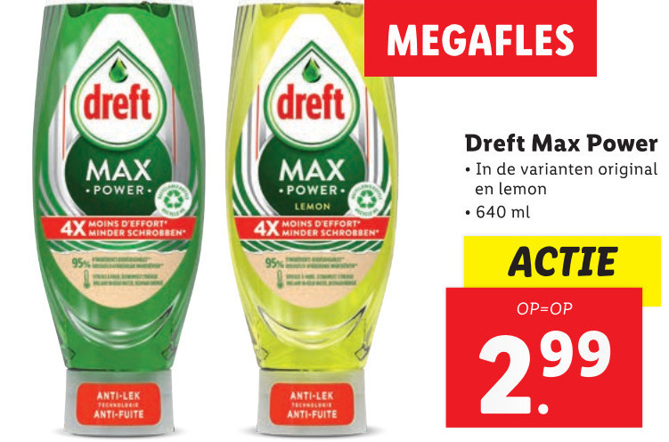 Dreft   afwasmiddel folder aanbieding bij  Lidl - details