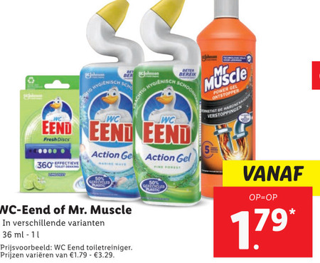 WC Eend   toiletreiniger folder aanbieding bij  Lidl - details