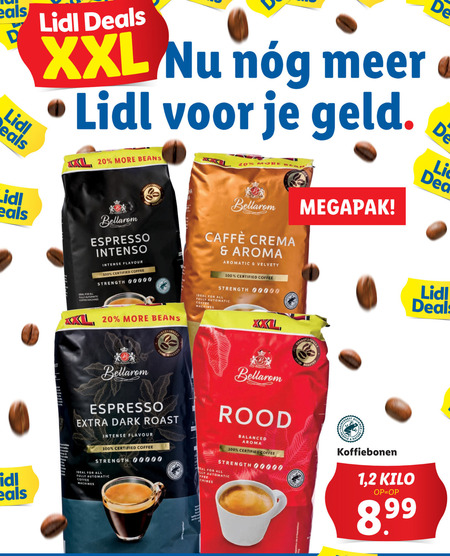 Bellarom   koffiebonen folder aanbieding bij  Lidl - details