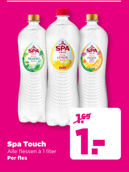 Spa en Fruit   fruitdrank folder aanbieding bij  Plus - details