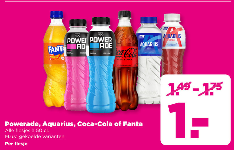 Coca-Cola   cola, frisdrank folder aanbieding bij  Plus - details