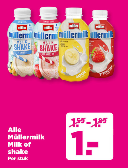 Melkunie   milkshake folder aanbieding bij  Plus - details