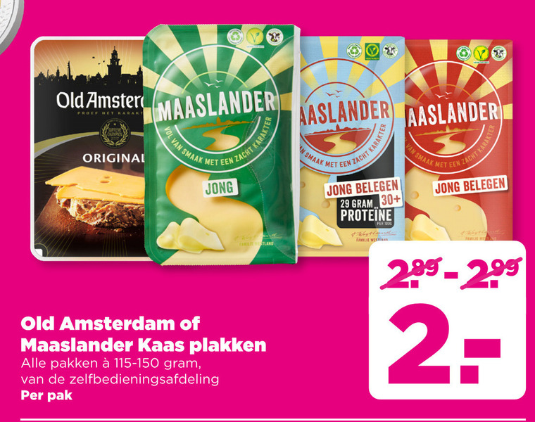 Old Amsterdam   kaasplakken folder aanbieding bij  Plus - details