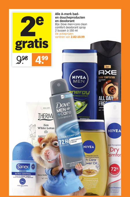 Alle merken   deodorant, douchegel folder aanbieding bij  Albert Heijn - details