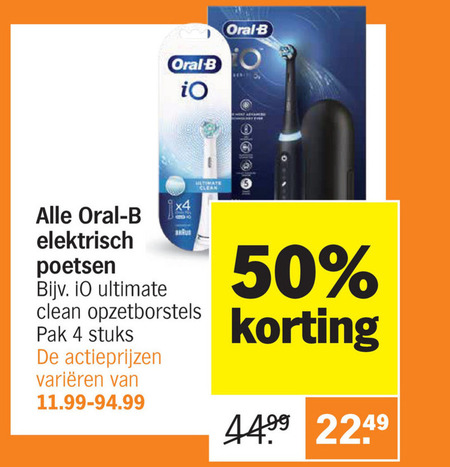 Braun Oral-B   electrische tandenborstel, opzetborstel folder aanbieding bij  Albert Heijn - details