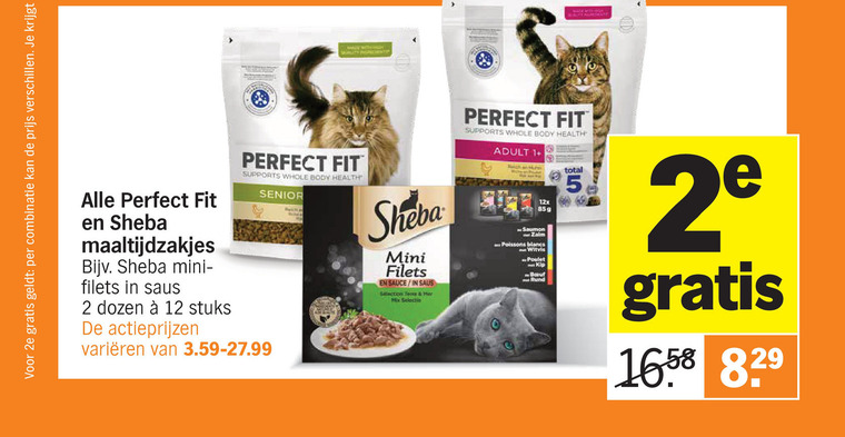 Perfect Fit   kattenvoer folder aanbieding bij  Albert Heijn - details