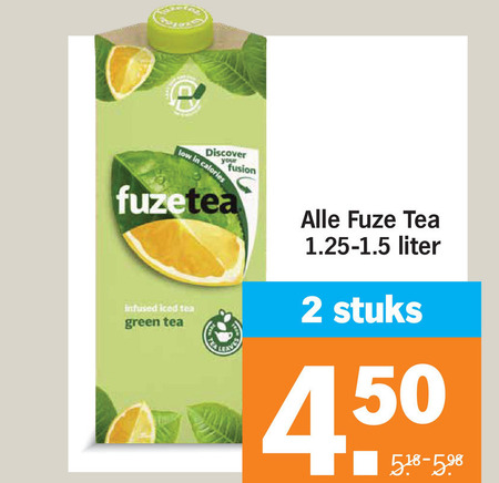 Fuze Tea   ice tea folder aanbieding bij  Albert Heijn - details