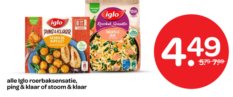 Iglo   diepvriesmaaltijd folder aanbieding bij  Spar - details