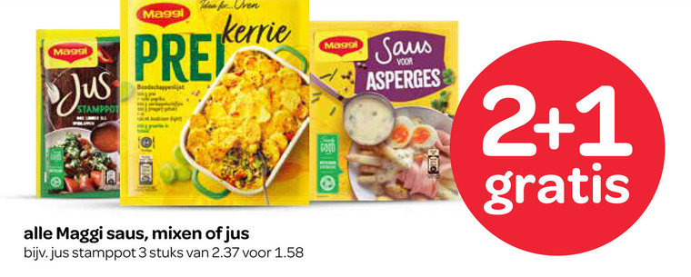 Maggi   jus, saus folder aanbieding bij  Spar - details