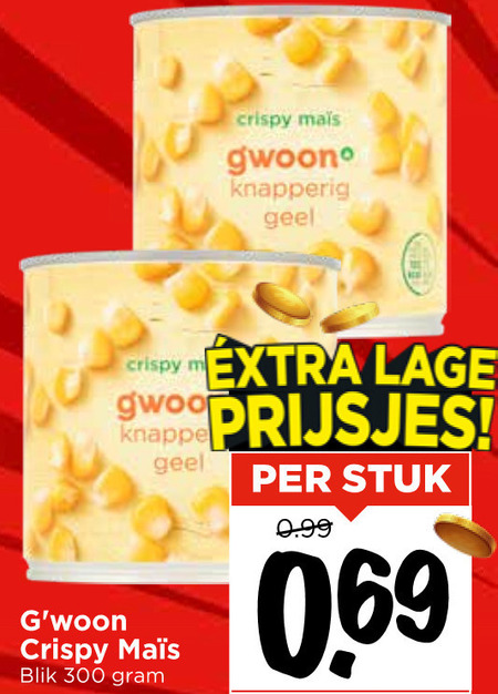 Gwoon   groenteconserven folder aanbieding bij  Vomar - details