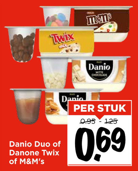 Danone Danio   toetje folder aanbieding bij  Vomar - details