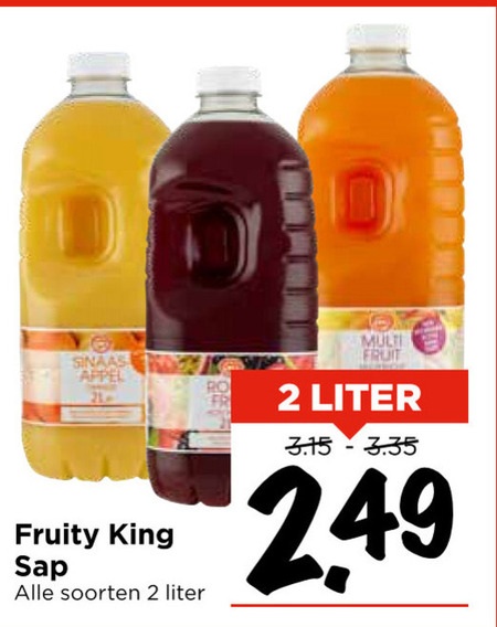 Fruity King   fruitdrank folder aanbieding bij  Vomar - details