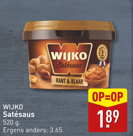 Wijko   satesaus folder aanbieding bij  Aldi - details