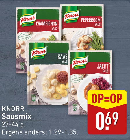 Knorr   saus folder aanbieding bij  Aldi - details