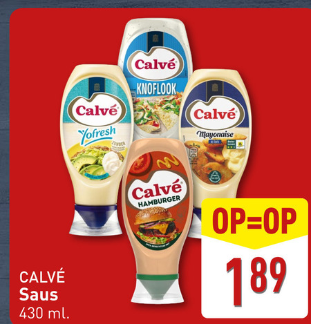 Calve   mayonaise, snacksaus folder aanbieding bij  Aldi - details