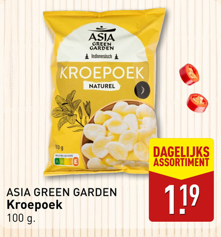 Asia Green Garden   kroepoek folder aanbieding bij  Aldi - details