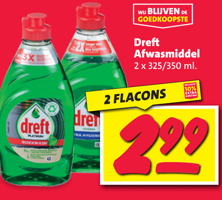 Dreft   afwasmiddel folder aanbieding bij  Nettorama - details