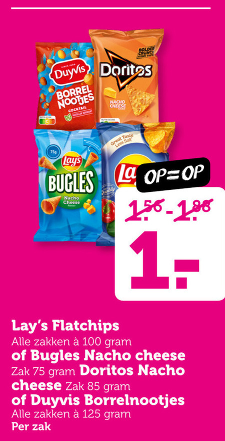 Doritos   zoutje, chips folder aanbieding bij  Coop - details