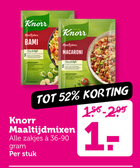 Knorr   maaltijdmix folder aanbieding bij  Coop - details