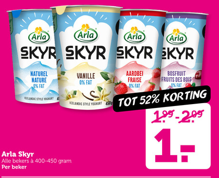 Arla   vruchtenyoghurt folder aanbieding bij  Coop - details