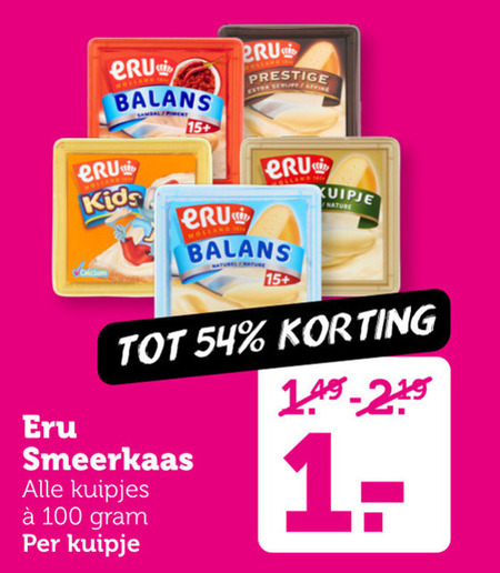 Eru   smeerkaas folder aanbieding bij  Coop - details