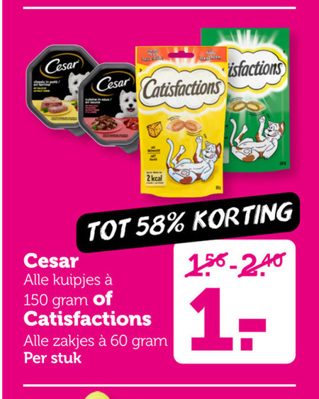 Cesar   hondenvoer, kattenvoer folder aanbieding bij  Coop - details