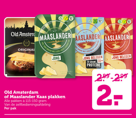 Maaslander   kaasplakken folder aanbieding bij  Coop - details