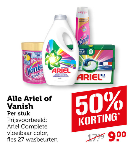 Vanish   wasmiddel, vlekkenverwijderaar folder aanbieding bij  Coop - details