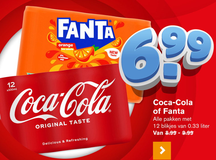 Coca-Cola   cola, frisdrank folder aanbieding bij  Hoogvliet - details