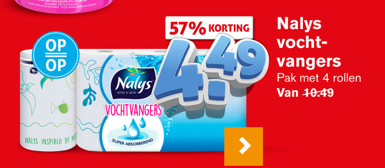 Nalys   keukenpapier folder aanbieding bij  Hoogvliet - details