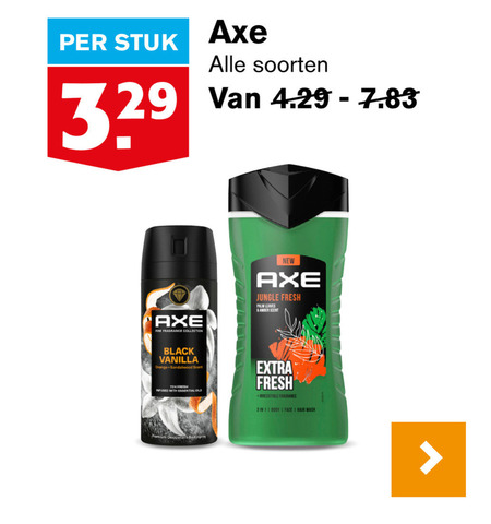 Axe   douchegel, deodorant folder aanbieding bij  Hoogvliet - details