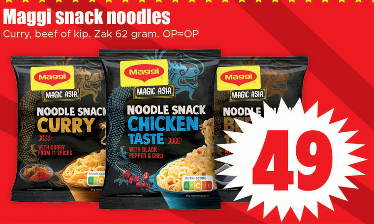 Maggi   noodles folder aanbieding bij  Dirk - details