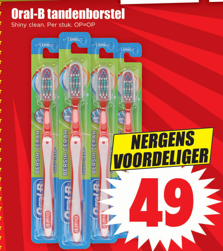 Oral-B   tandenborstel folder aanbieding bij  Dirk - details