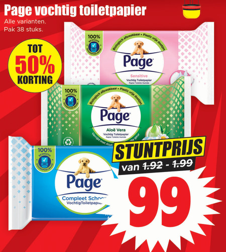 Page   vochtig toiletpapier folder aanbieding bij  Dirk - details