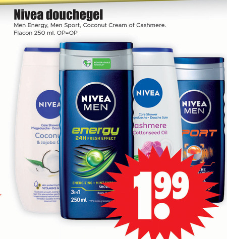 Nivea   douchegel folder aanbieding bij  Dirk - details