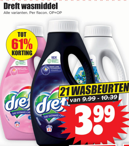 Dreft   wasmiddel folder aanbieding bij  Dirk - details