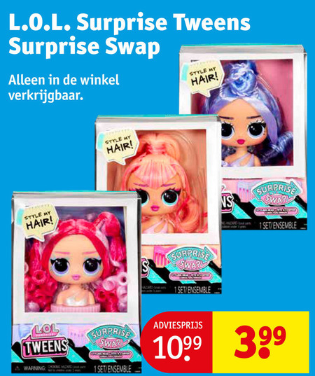 L.O.L. Surprise   poppetjes folder aanbieding bij  Kruidvat - details